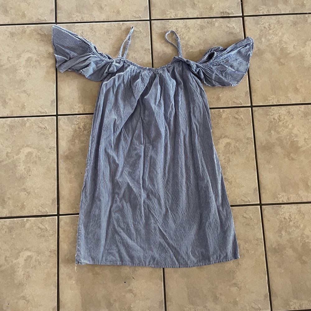 Mini white/blue dress